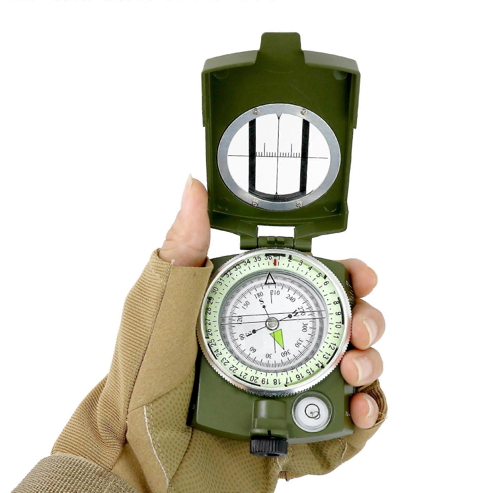 Compass , Military Marching Compass with Pocket, High Precision Professional Camping Luminous North Pointer
