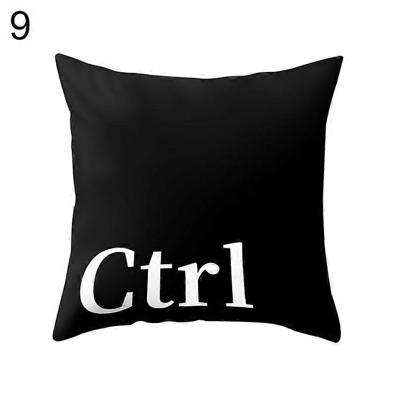 Keyboard Ctrl Alt Key Throw Pillow Case Cushion Cover Sofa Bed Car Cafe Decor JIKAIX