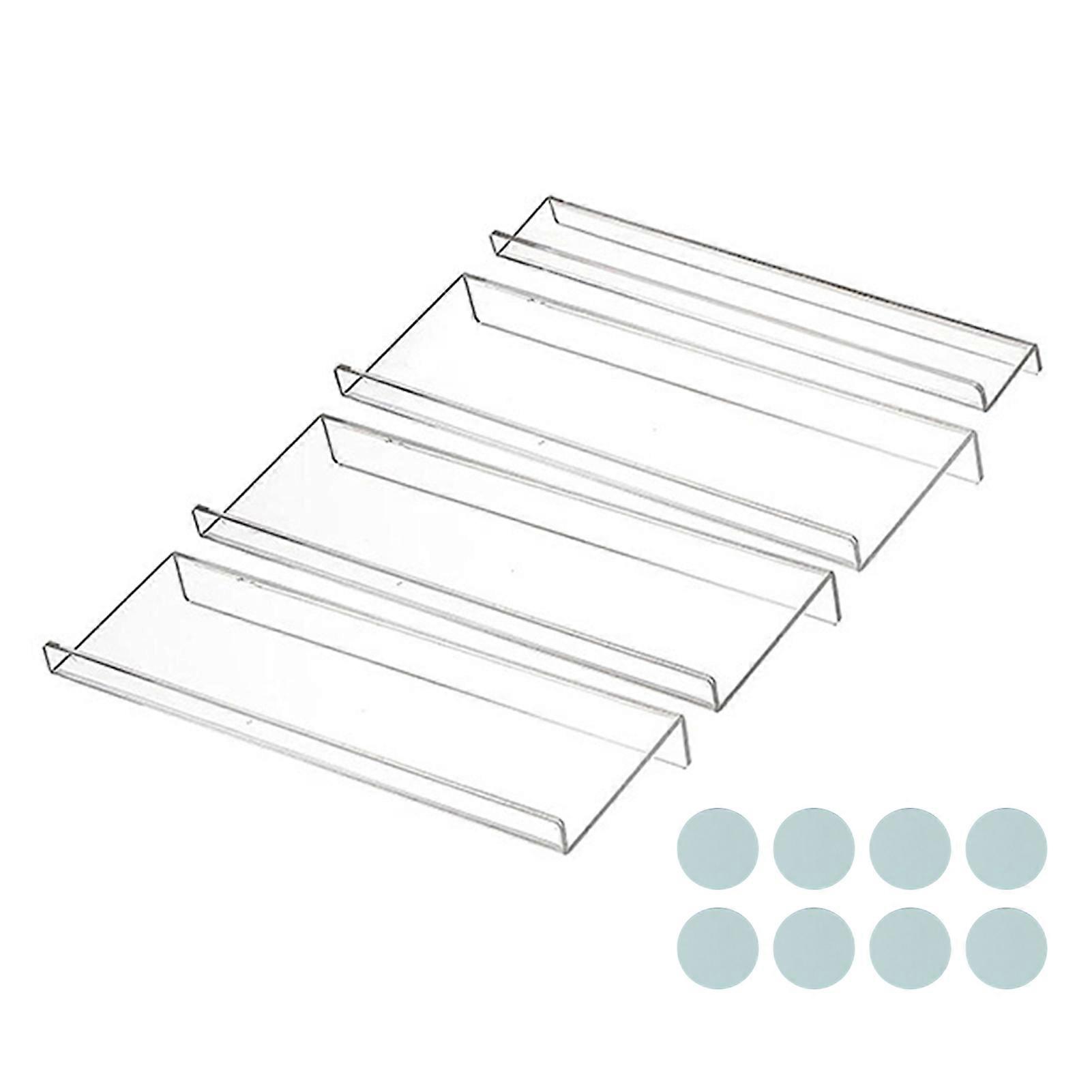 Spice Drawer Organizer 4 Tier Stepped Design Seasoning Rack 4 Pack Expandable Kitchen Storage Spice Jar Holder for Drawer Organization Jikaix