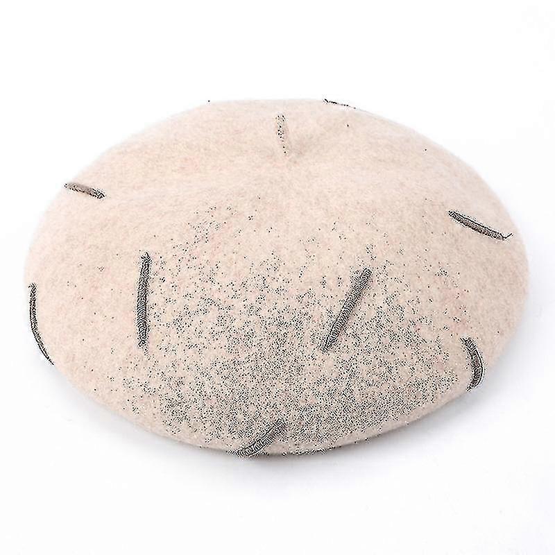 Women Wool Beret Hat French Style Solid Color