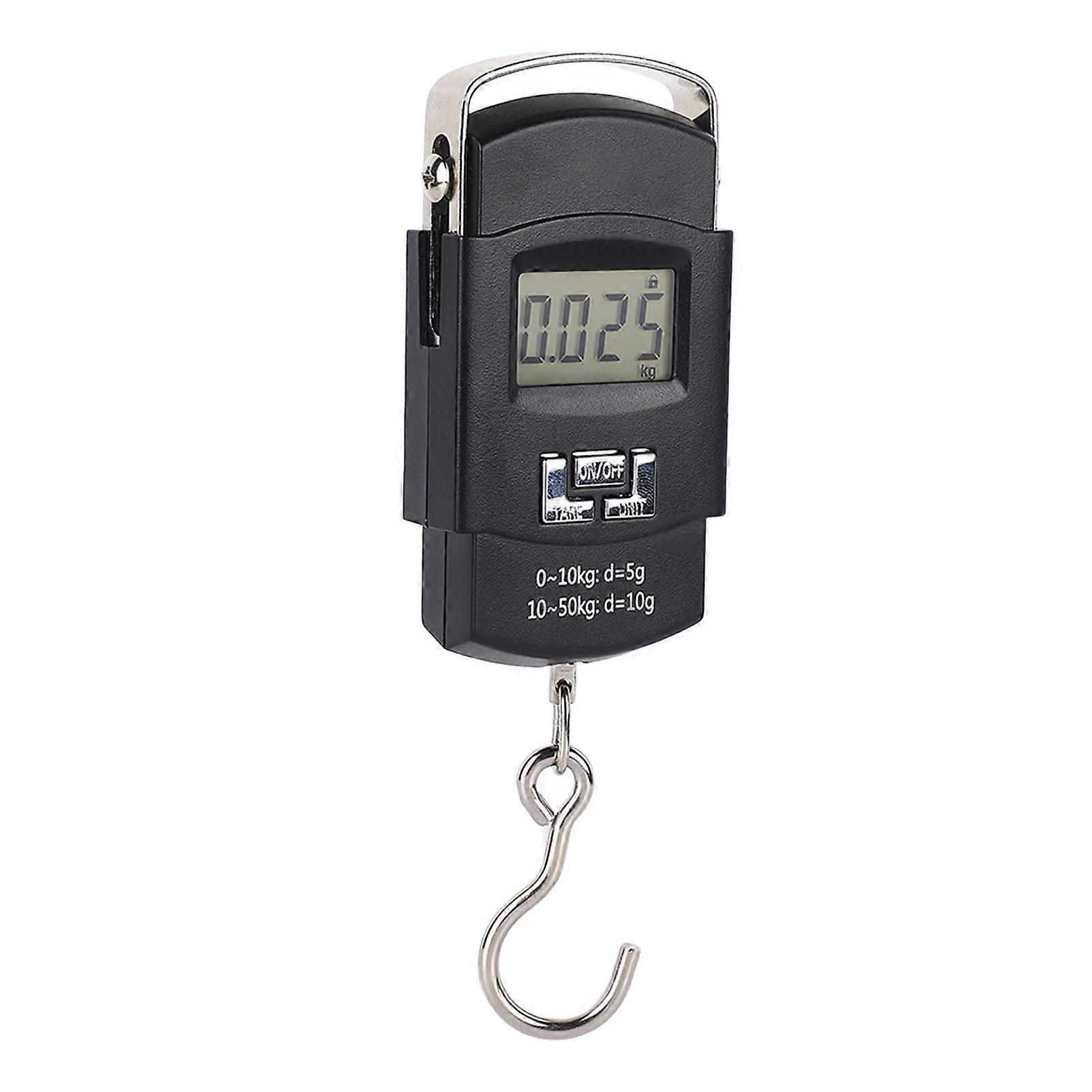 Hanging Hook Scale LCD Display 50kg Portable Digital Fish Scale with Comfortable Handle