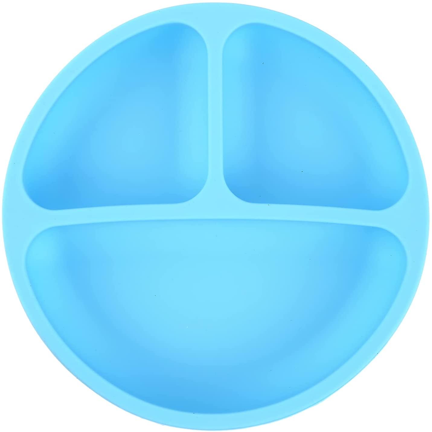 Suction Cup Baby Silicone Split Plate, Feeding Training