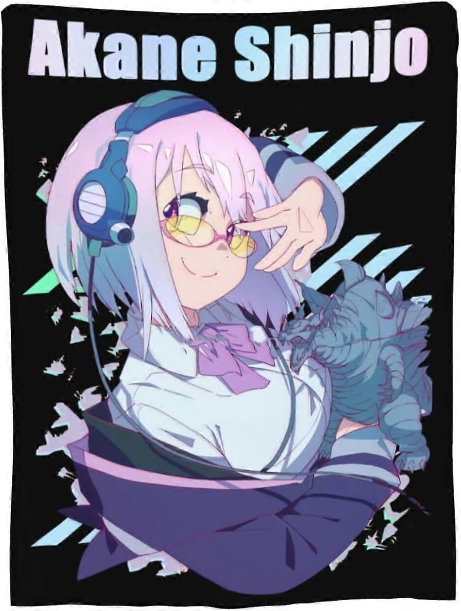 Anime Ssss Gridman Akane Shinjo Cobertor Macio Cobertor Leve Quente para Cama Sofá Quarto Sofá Decoração