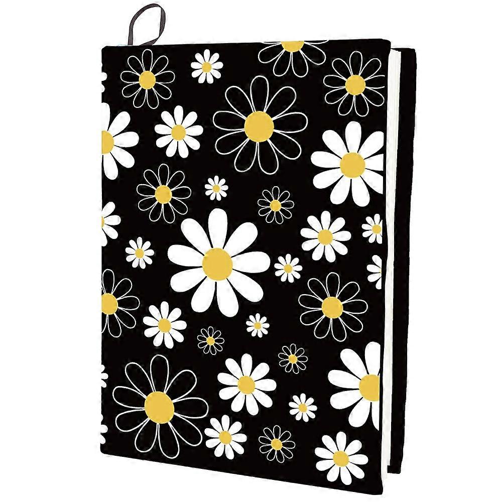 Polyester Book Covers Elastic Notebook Wraps Rectangle April Daisy 400x250mm
