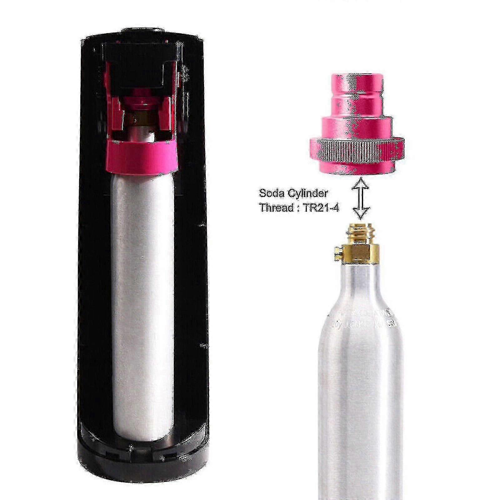 DRYHTEN CO2 Nachfüll-Adapter Mit Manometer – Für Quick-Connect Flaschen Wie Terra, DUO, ART, Gaia – Inkl. Schlauch, O-Ringe & Spezialschlüssel – Für Sodawasser Zu Hause