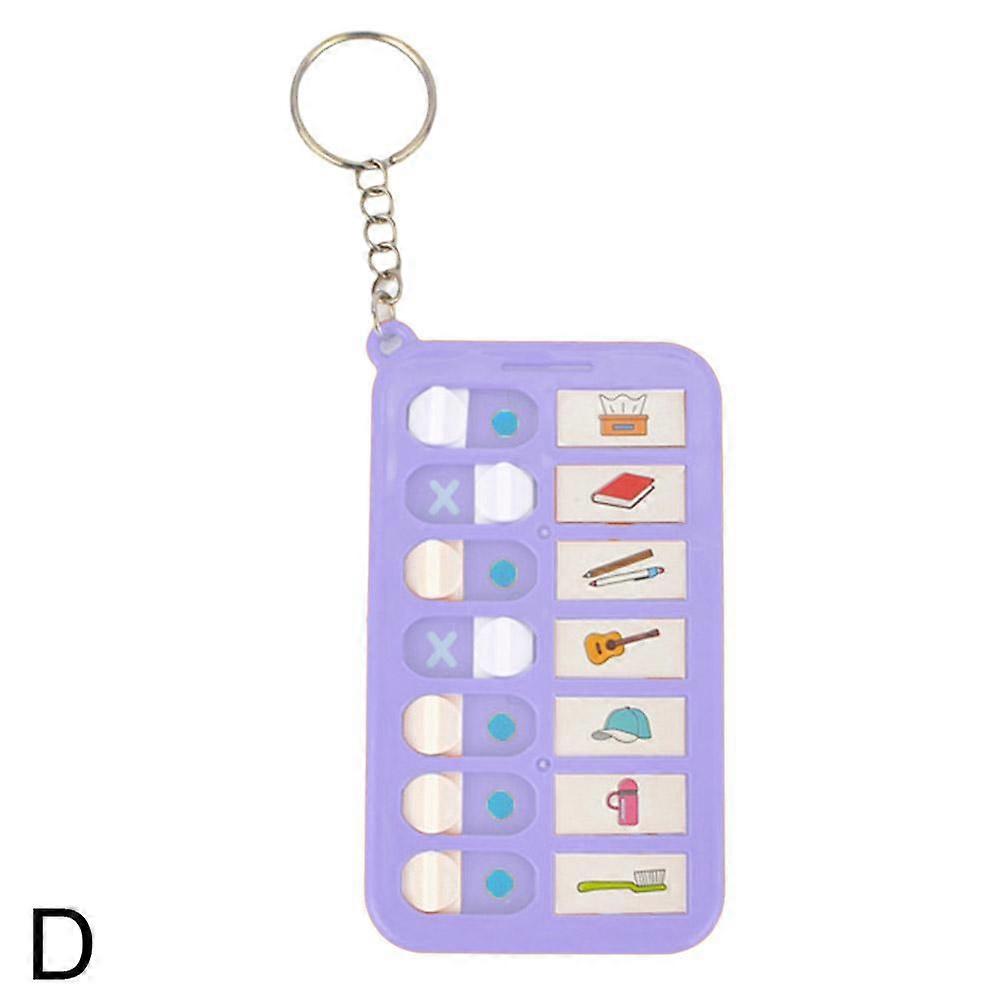 Anti-forgetting Plan Childrens Self-discipline Clock Card Message