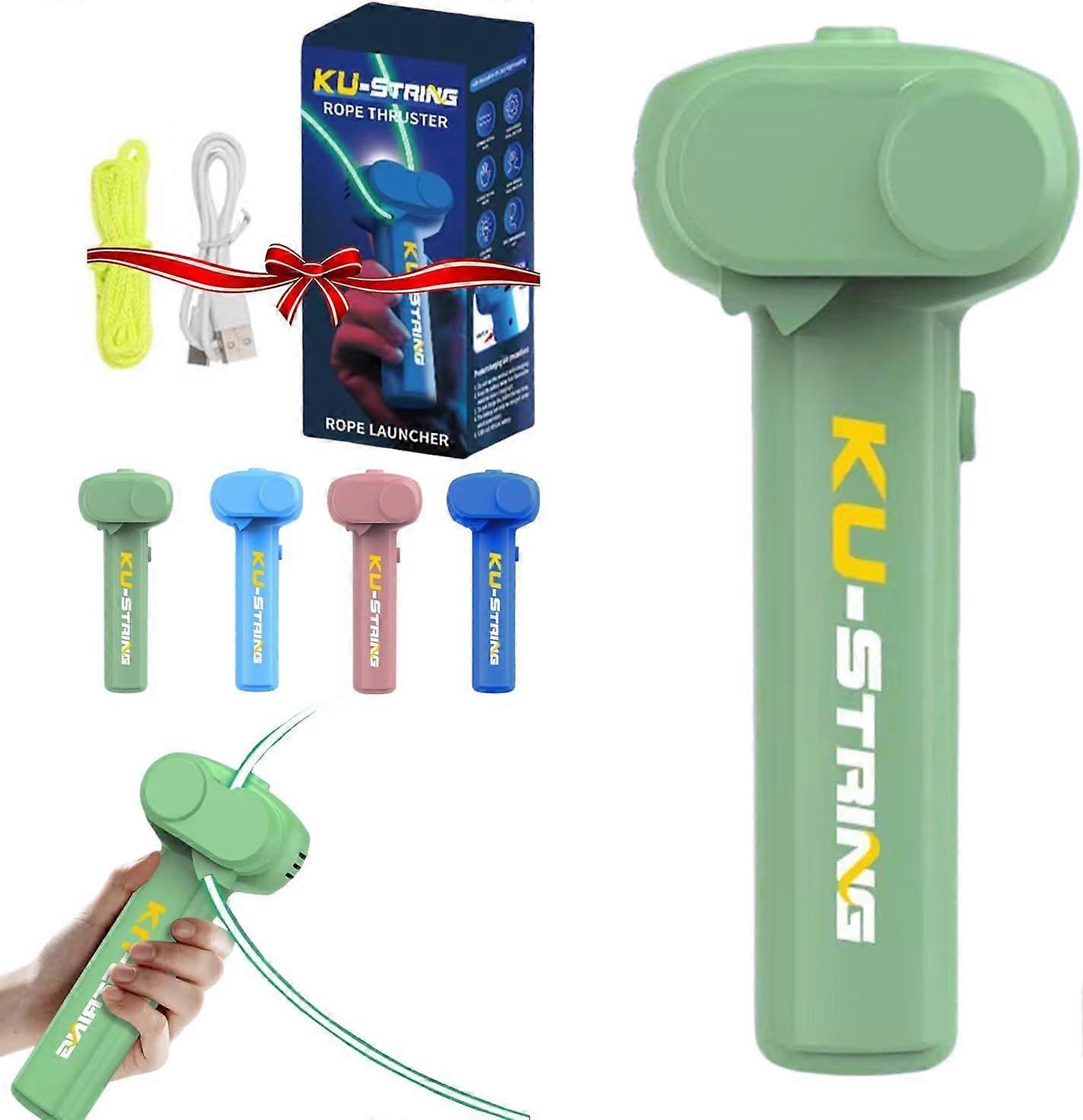 Glow in The Dark Loop Rope Launcher Propeller, Game Shooter String Toy, Handheld Luminous Rope Pressure Reducer