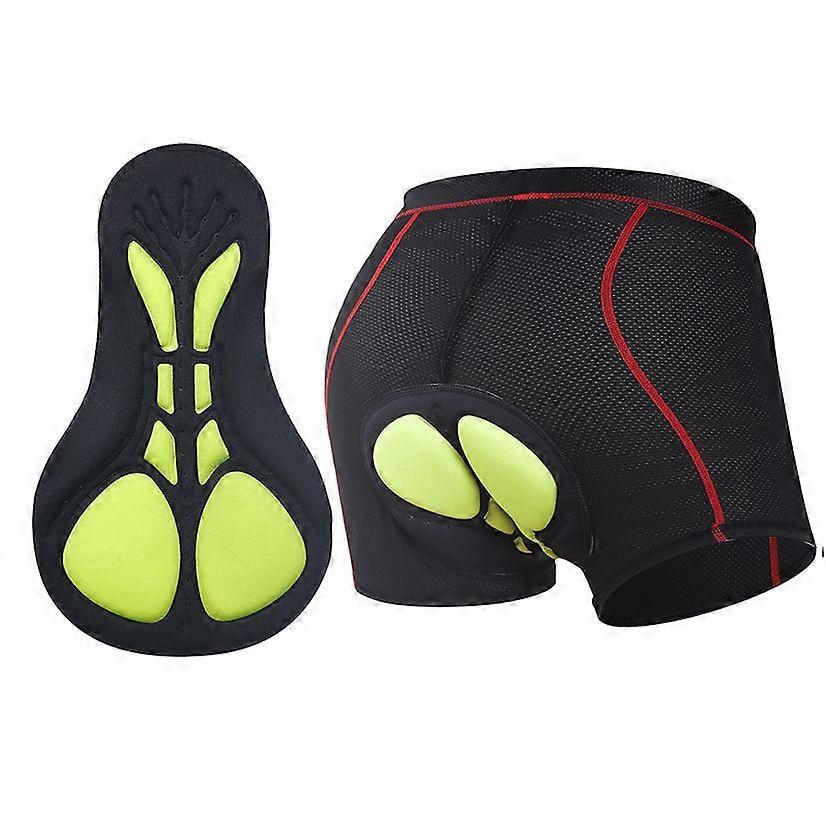 رجالي سروال الدراجة الدراجة السراويل مع 5D مقعد وسادة دراجة MTB ملابس داخلية برو دراجة هوائية بوكسر حجم السراويل القصيرة