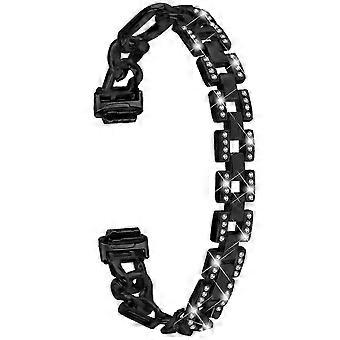 Para inspirar 3 aleación de metal reloj bling diamantes de imitación decoración pulsera correa estilo A multicolor