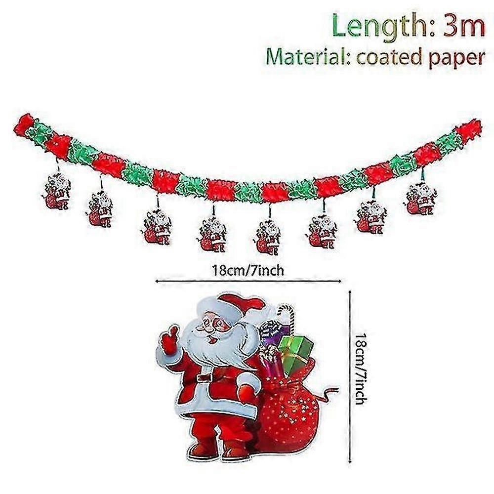 Mikulás banner vidám dekoráció otthonra karácsony csepp díszek ünnepi parti