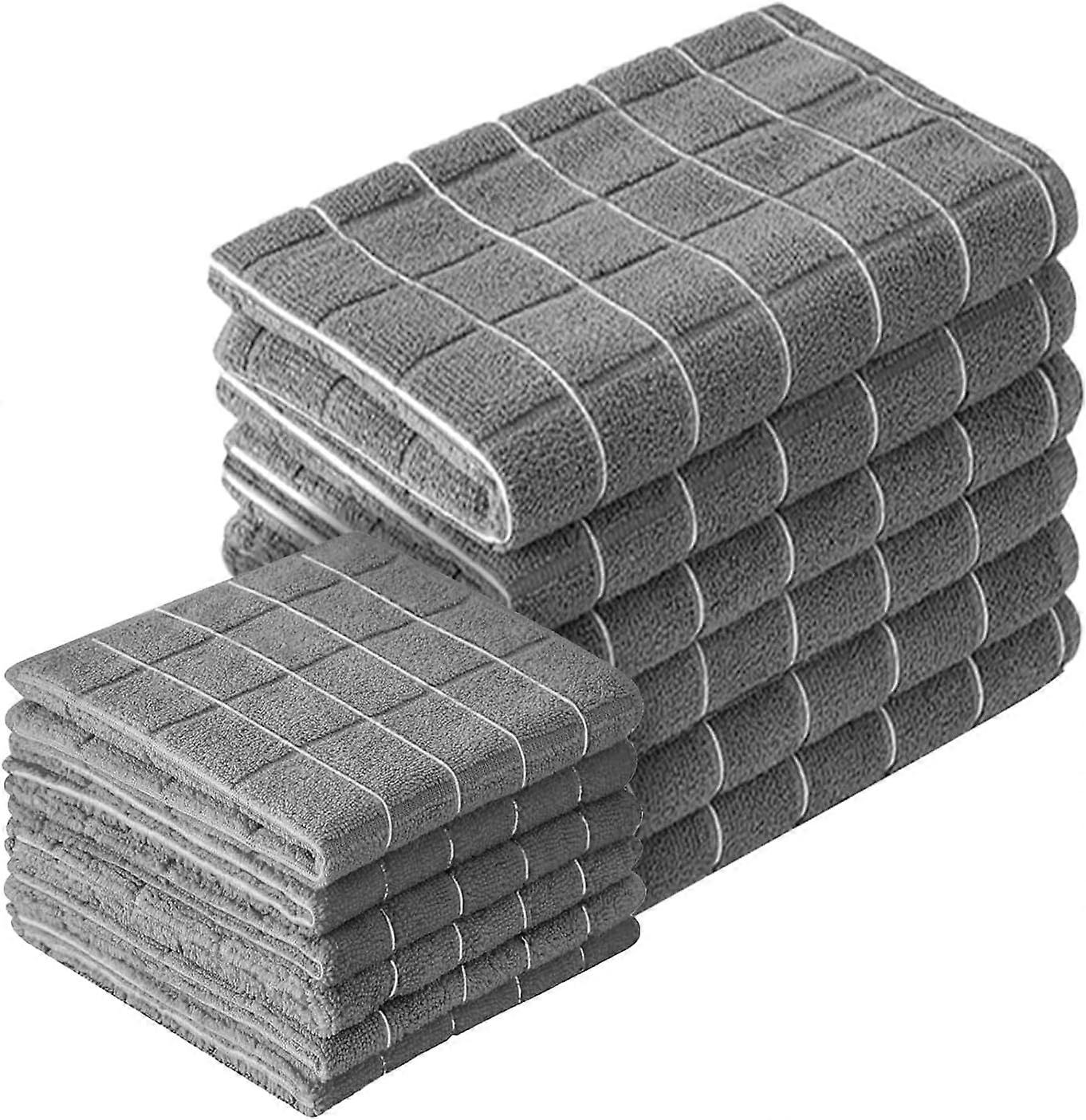 Microfiber Kitchen Towels Set, Lint-Free Material, for Drying Dishes