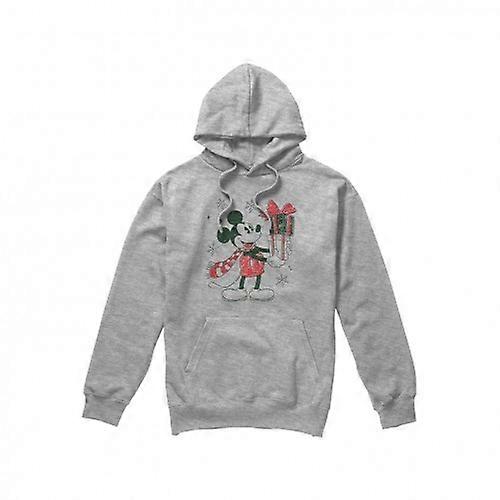 Disney Mens Mickey Mouse Present Christmas Hoodie