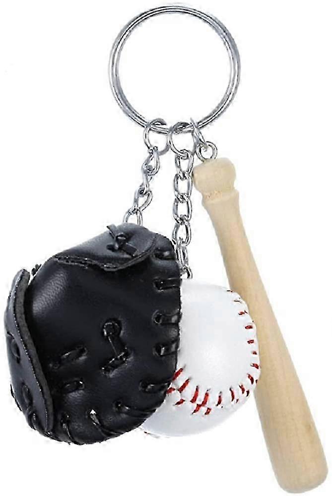 baseball keychain for boy leather for men Including hat and bat, coach gift