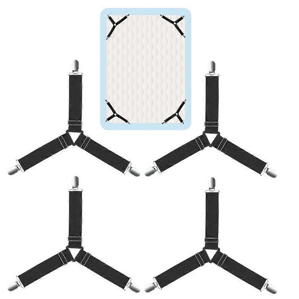 4pcs/8pcs Fixing Clip Bed Sheet Clips Hotel Home Mattress Sofa Cushion Bedding Straps Antiskid