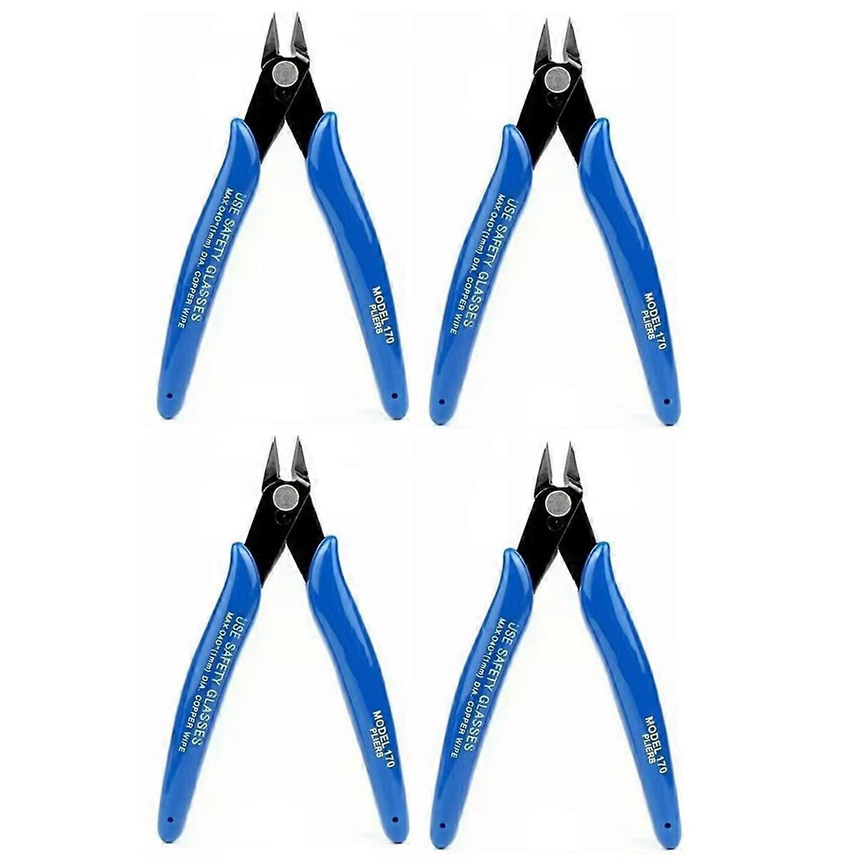 Side Cutting Pliers 5 Inch Side Cutter Clippers Multifunction High Leverage Diagonal Pliers with Ergonomic Handle