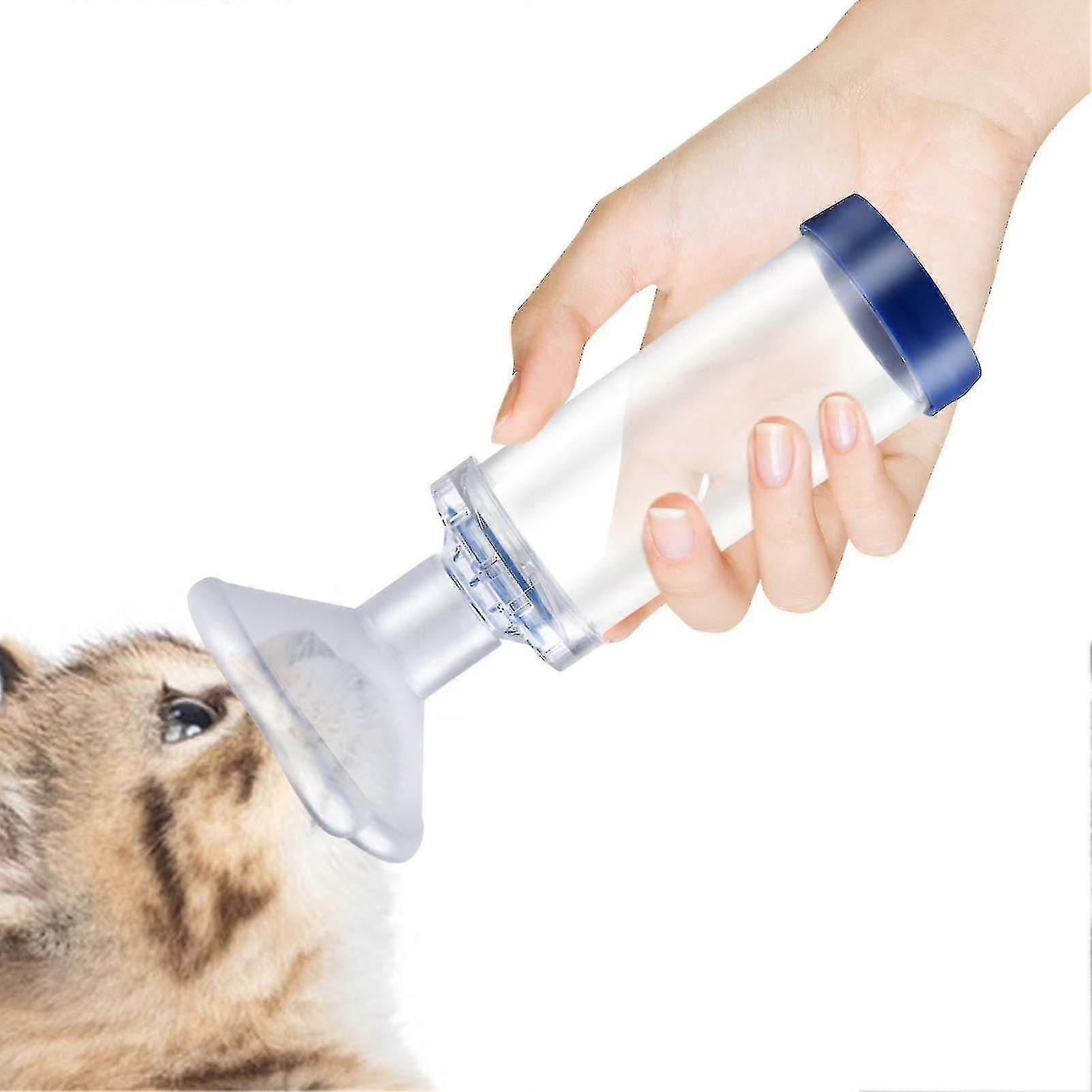 Cat/Dog Inhaler Spacer,Cat Inhaler Feline Aerosol Chamber,Come with 2 Size Mask for Cat/Dog and Instruction