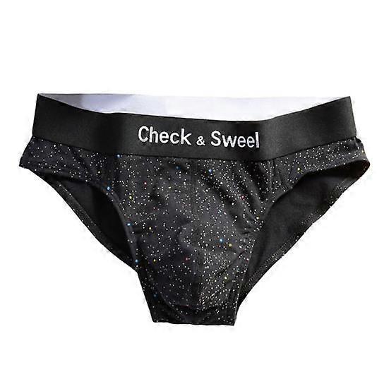 Men Briefs Slim Fit High Elasticity Dot Print Panties Low-rise Elastic Waistband