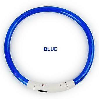 OPPLADBAR LED PET GLOW KRAGE natt sikkerhet justerbar blits light-up for hund