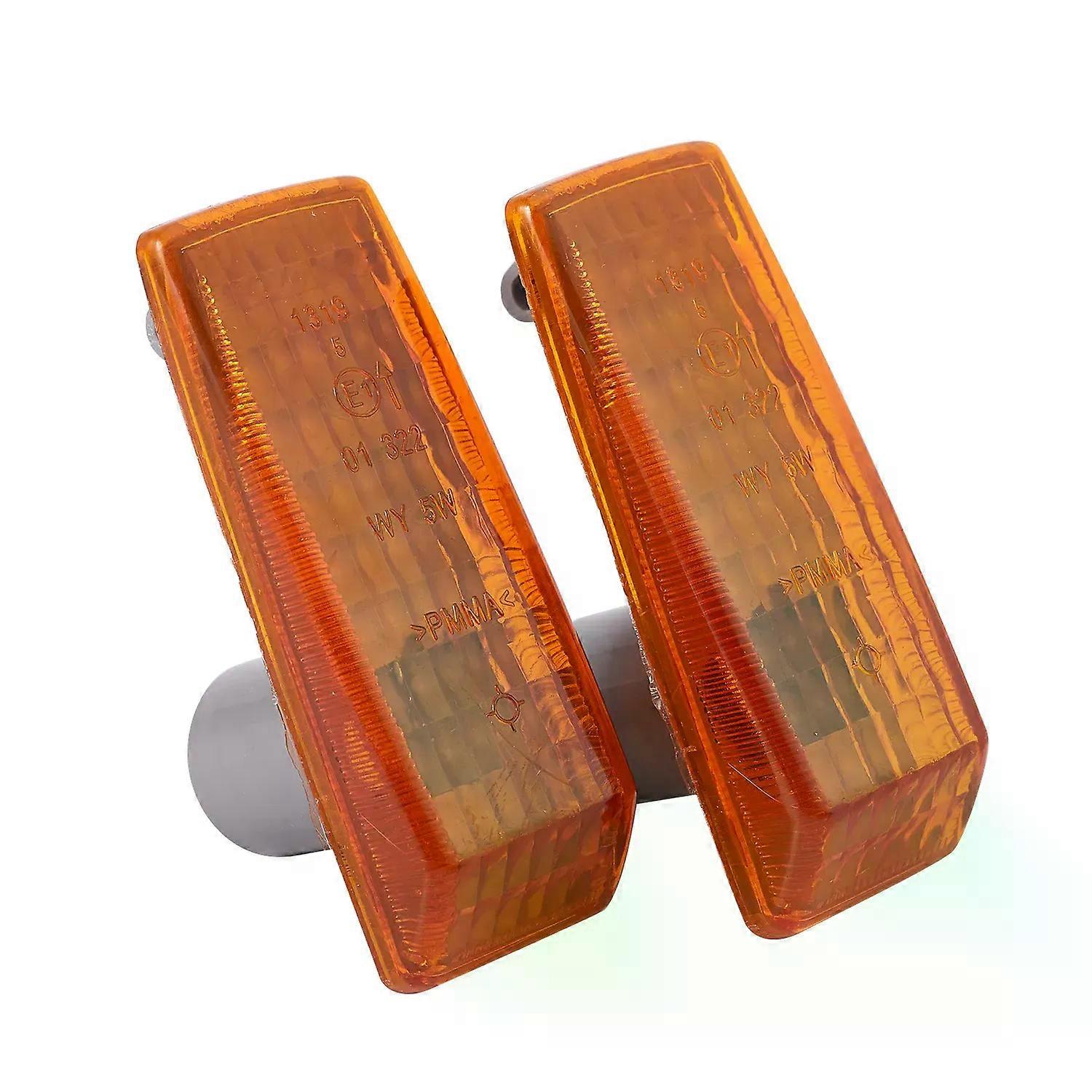 thumbnail image 2 of Pair Of Amber Side Fender Turn Signal Lights For Mercedes W124, R129, W140, W202, W201 2 of 4