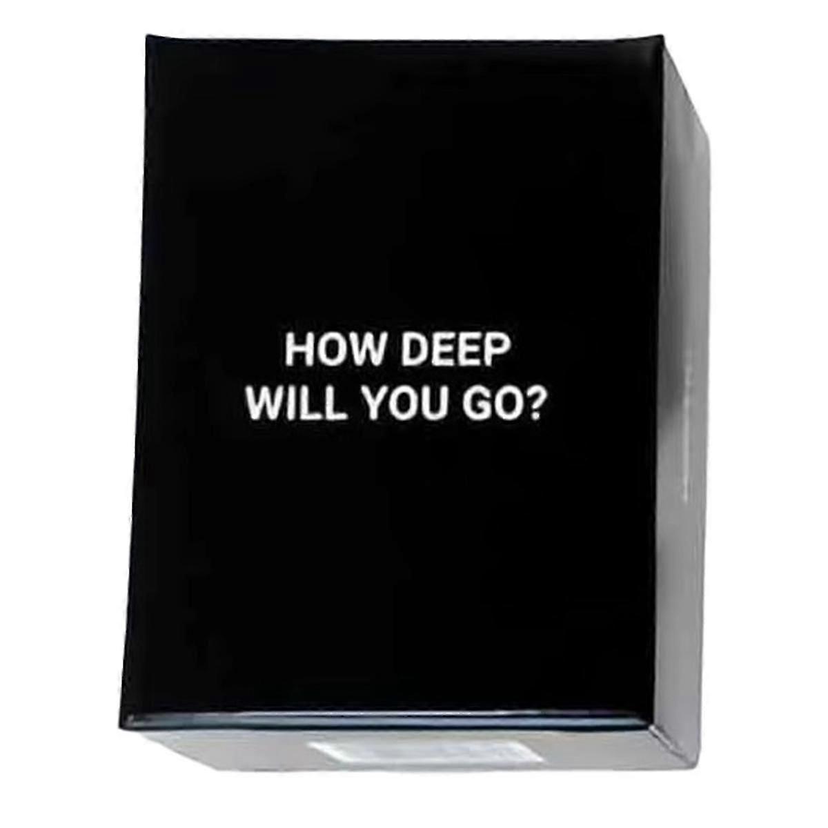 How Deep Will You Go Board Game for Adults 99 Question and Challenge Cards for Deepen Connection Fu