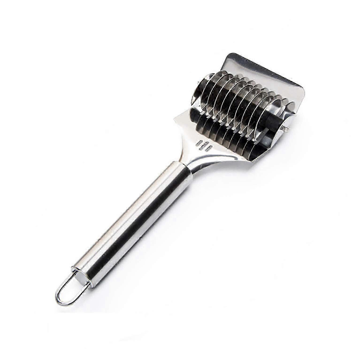 Stainless Steel Spaghett Noodle Maker Lattice Roller Docker Dough Cutter Tool