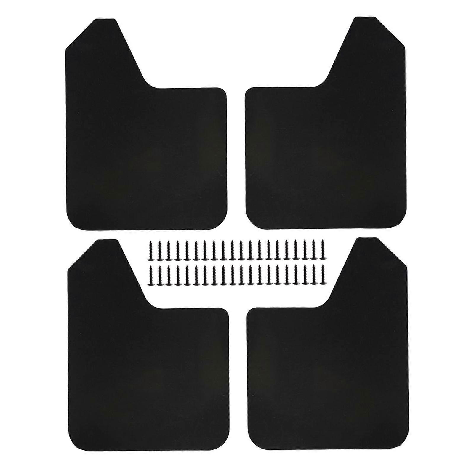 4x Mudflaps Flaps Front and Rear Universal Mudguard Mudflaps for Car Pickup