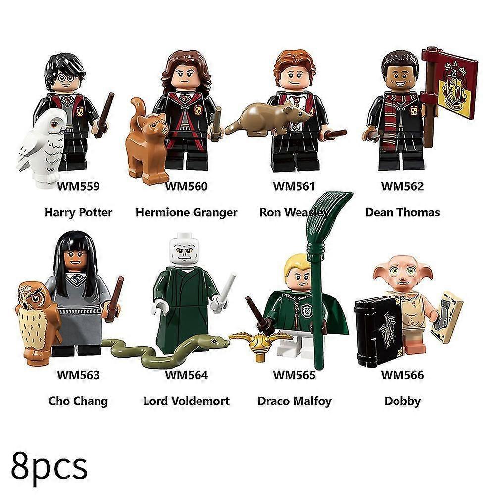 8pcs / set Harry Potter Figure assemblée Mini Building Block Action Figures Jouets pour enfants Cadeau