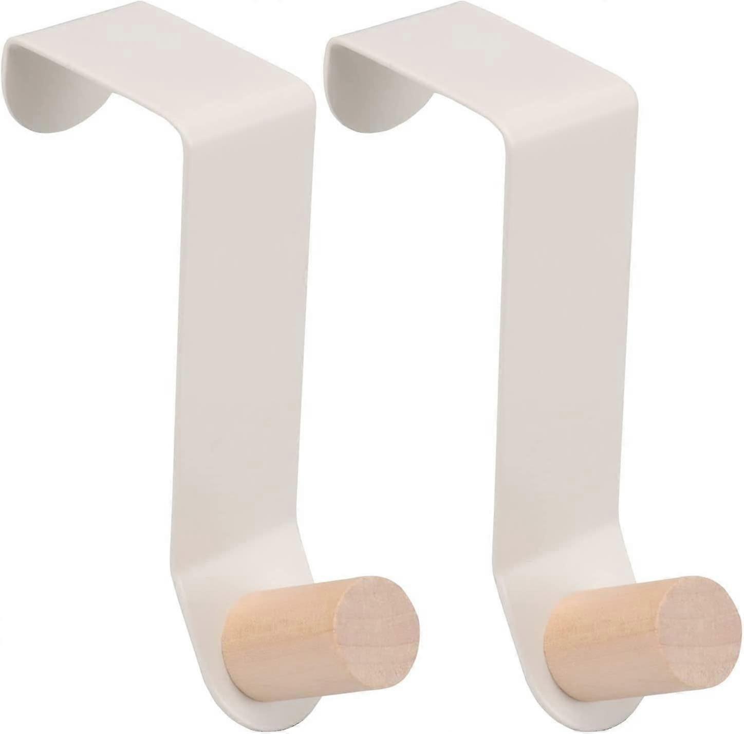 Shower Door Hanger Hook 1.2 -1.77 Door Widths (2 Pack, White)