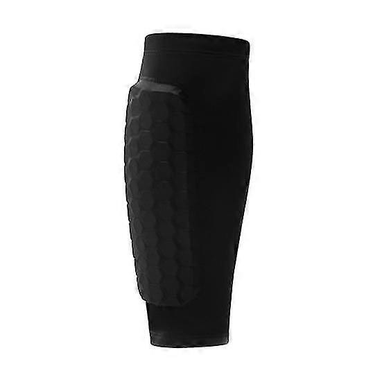 1Pc Soccer Sports Shin Guard for Youth Adults Elastic Breathable Compression Shin Sleeve with Honeycomb Pads Impact Resistant Anti-Collision