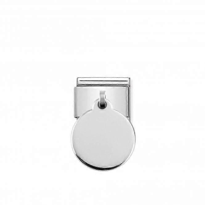 Composable Classic Charm Plates Silver Round Link 331801/01