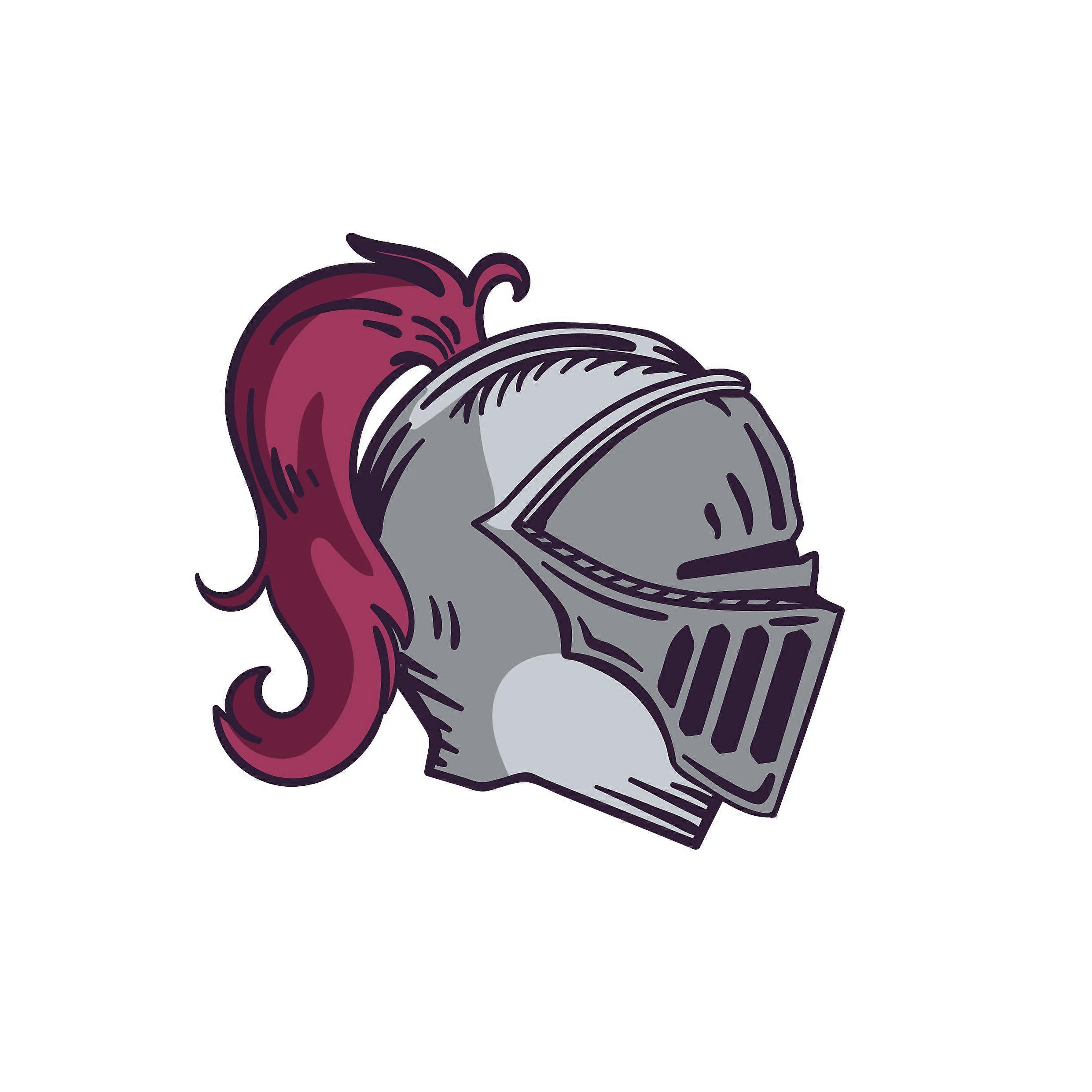 Iron-on patch Knight's Helmet