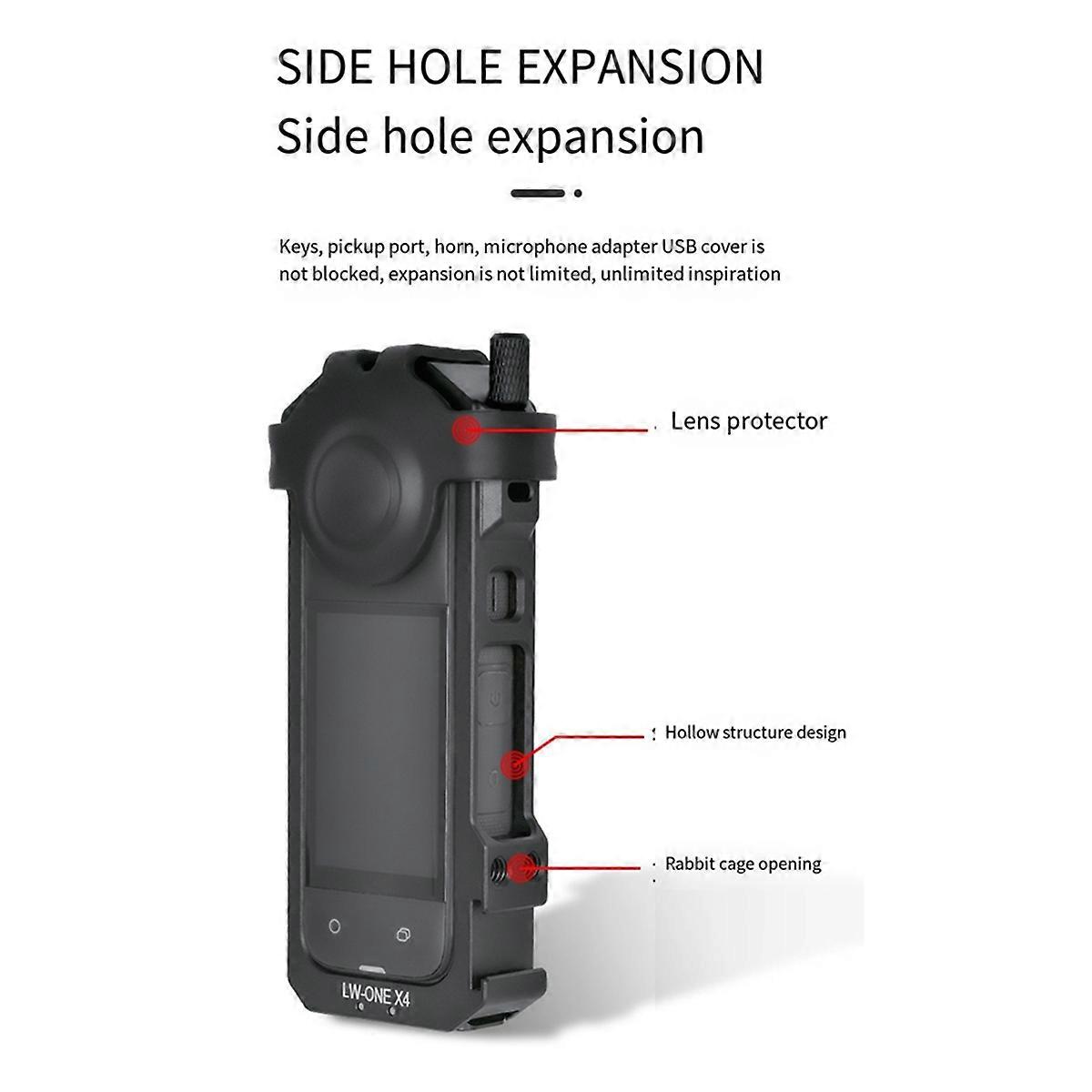 For ONE X4 Metal Cage Shadow Stone X4 Action Camera