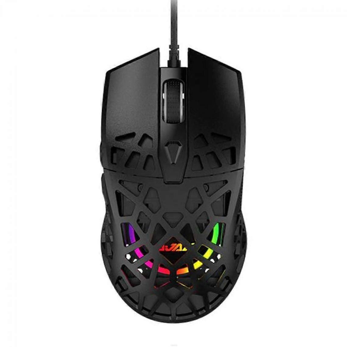Lightweight, Symmetrical, Ergonomic, RGB Backlit, 6 Speed, 6200 DPI Gaming Mouse | Mouse (black)