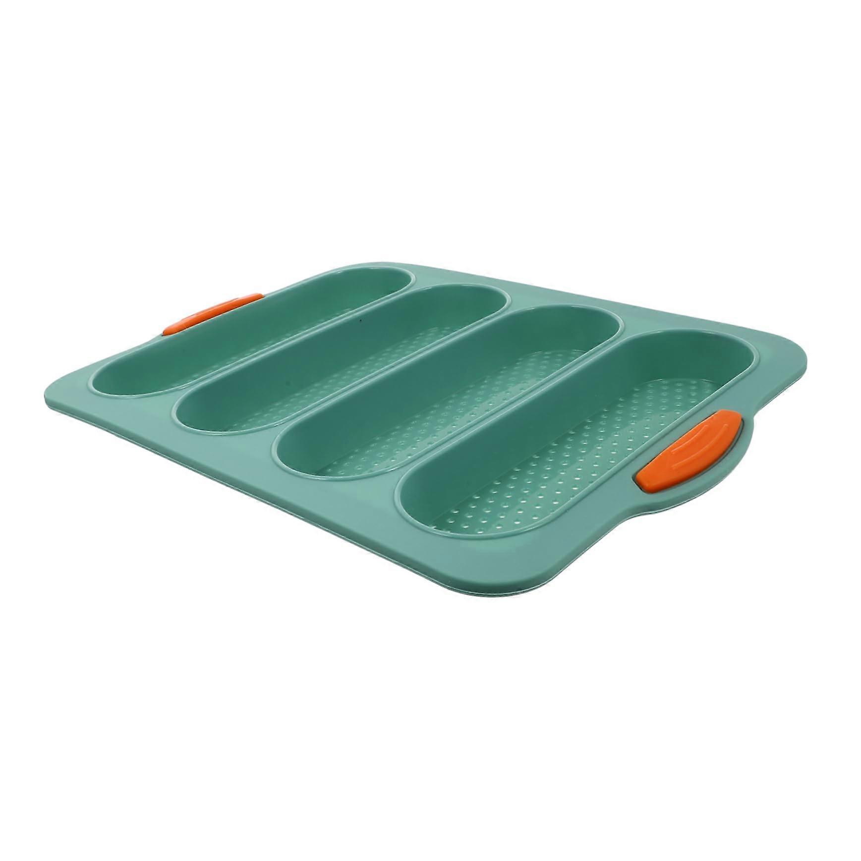 Silicone French Bread Pan - Multi Slots Baking Mold for Artisan Bread Baking, Non-Stick Bakeware, Heat-Resistant