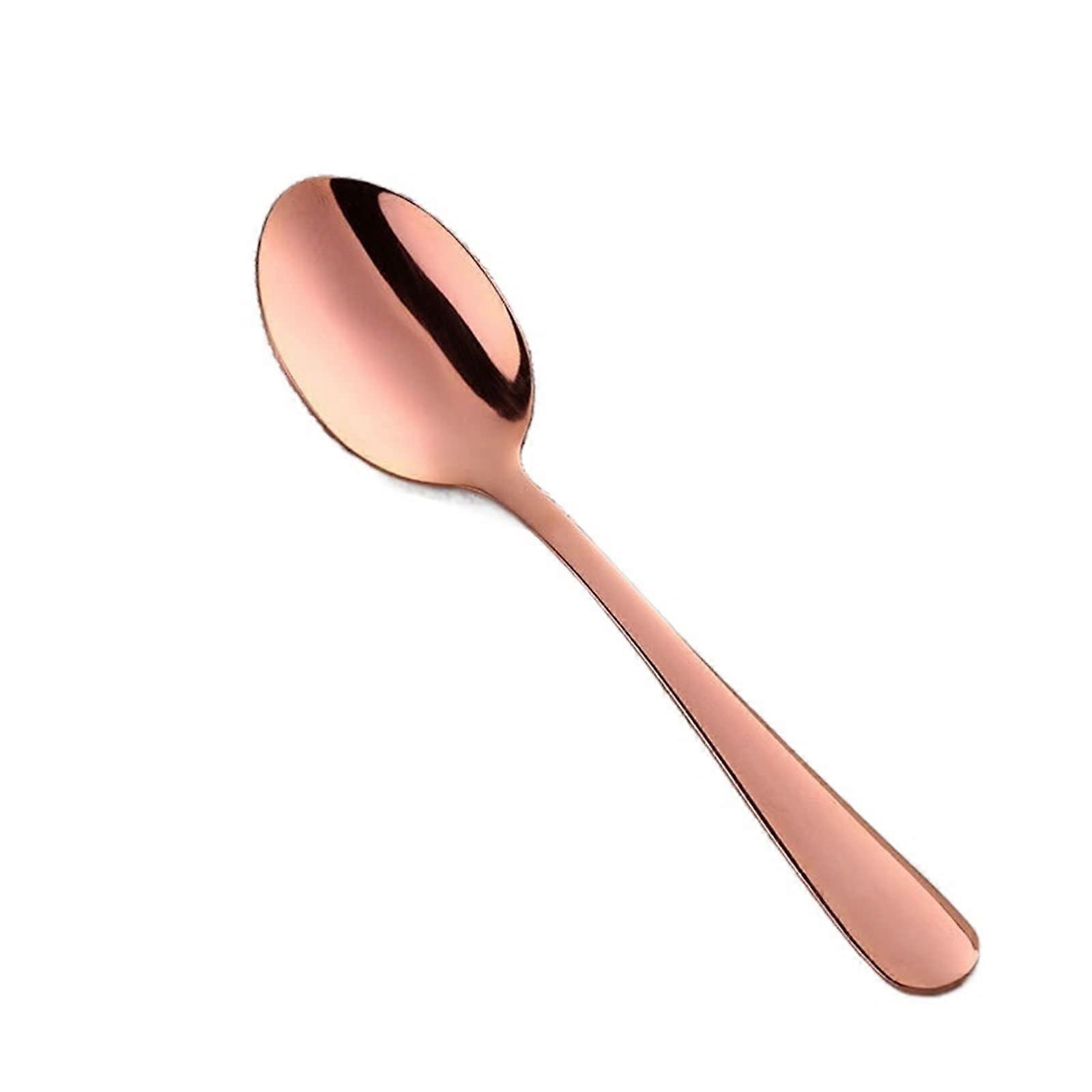 Spoons Teaspoon Stainless Steel Coffee Dessert Cake Fruit Snacks Orange Tableware Tool Set