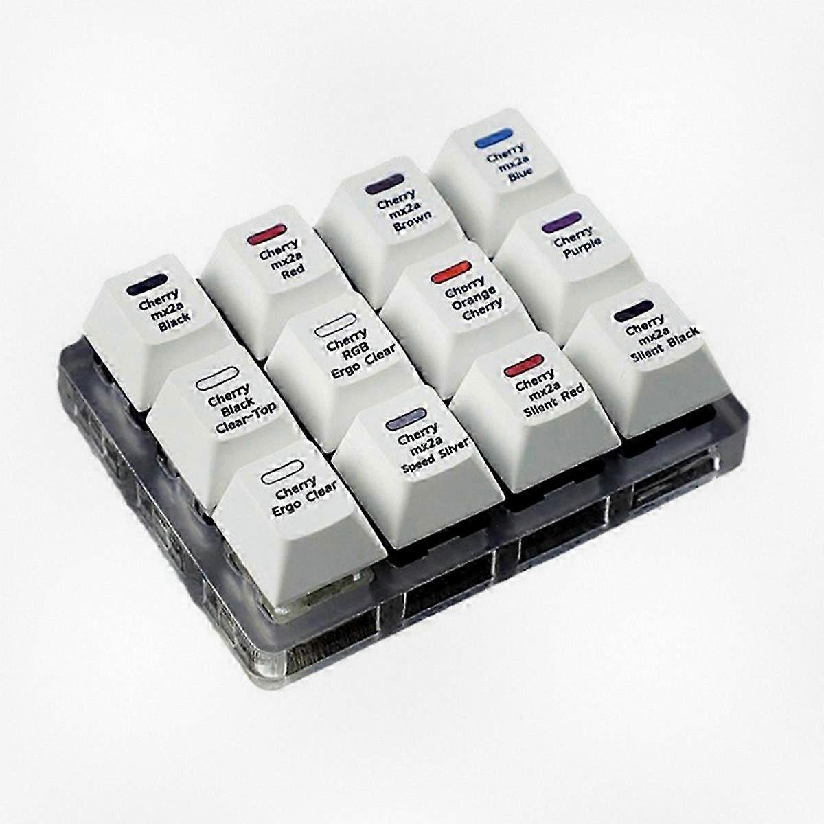 MX2a Key Switch Tester - 12-Key Mechanical Keyboard Sampler for Switch Testing