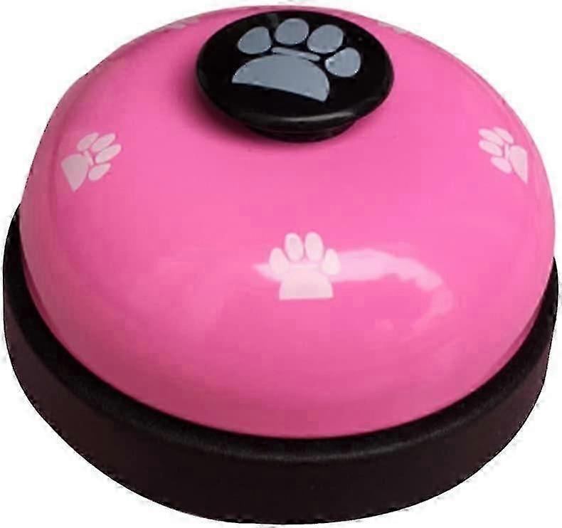 Fong Fong Metal Desk Call Bell Dog Training Bells With Footprints Pattern For Kitchen Counter Reception (biały)