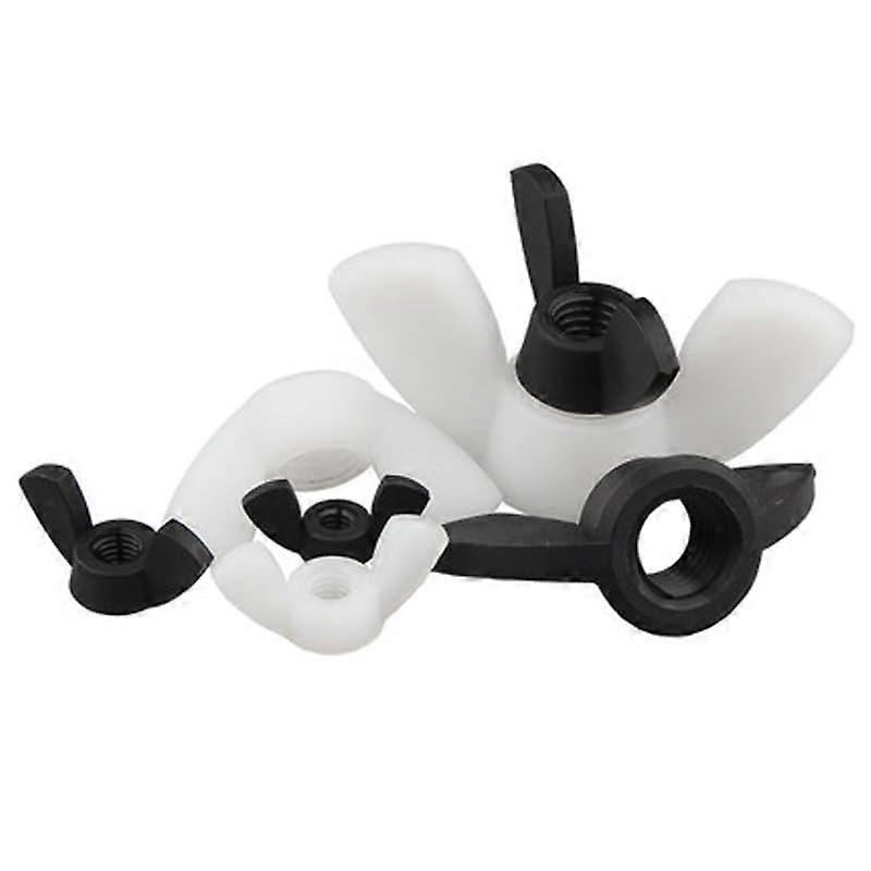 M3 M4 M5 M6 M8 M10 M12 PA66 nylon butterfly hand nuts ingots Shofar handle knob plastic ulation - (Size: M5 (20pcs))