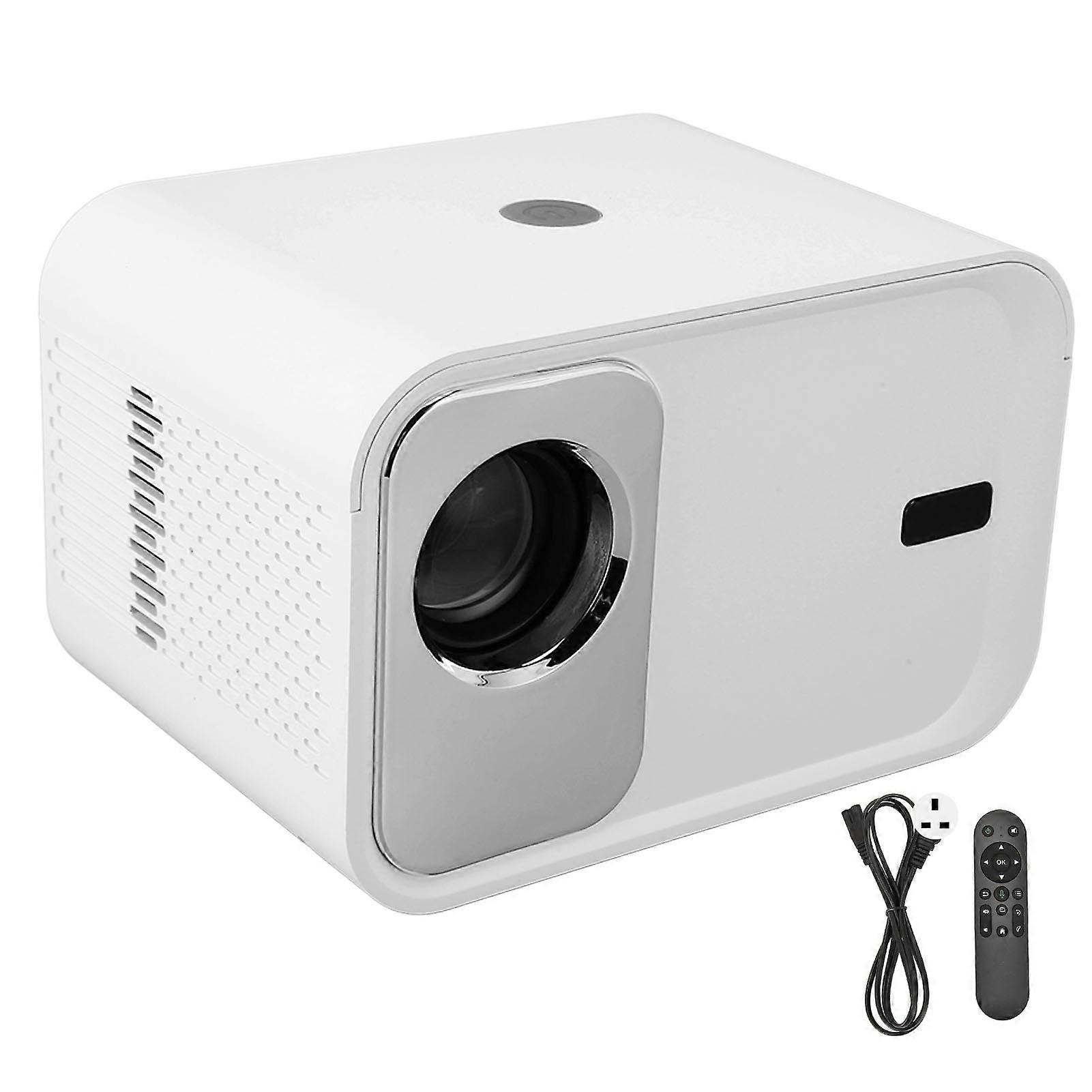 Mini Projector 1G RAM 8G ROM, 40-100in Projection, Auto Focus, Remote Control, UK Plug