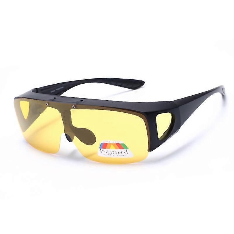 Men Short-sighted Sunglasses Polarized Driving Night Vision Glasses, with Turn-up Dual-purpose Function