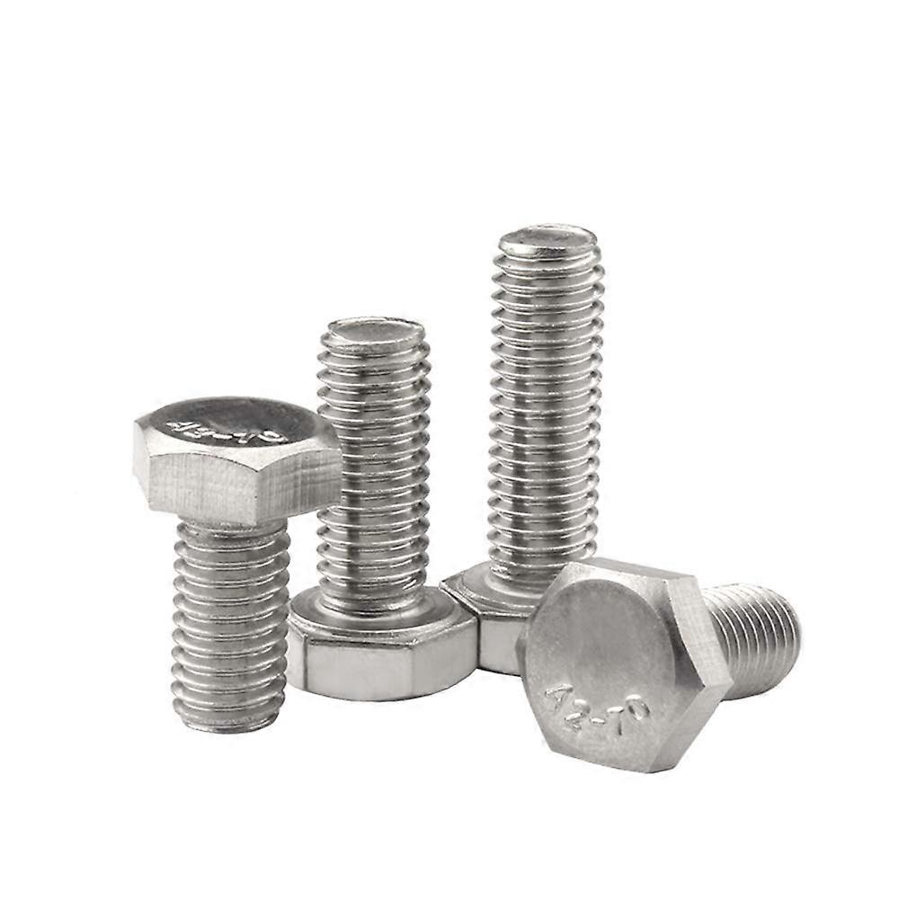 Nuts and Bolts,2 Pieces Stainless Steel Hex Bolt M12 Hex Bolts Screws Fully Threaded Setscrew, M1285 x 2 Pieces (Size : M12100 x 2 Pieces)