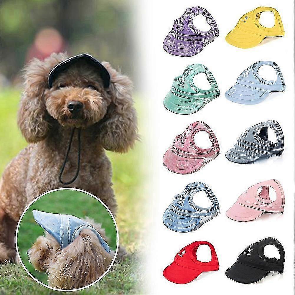 قبعة بيسبول الأليفة قبعة الشمس قبعة Sunbonnet في الهواء الطلق قبعة الرياضة تنفس قبعة السفر الصيفية مع ثقوب الأذن