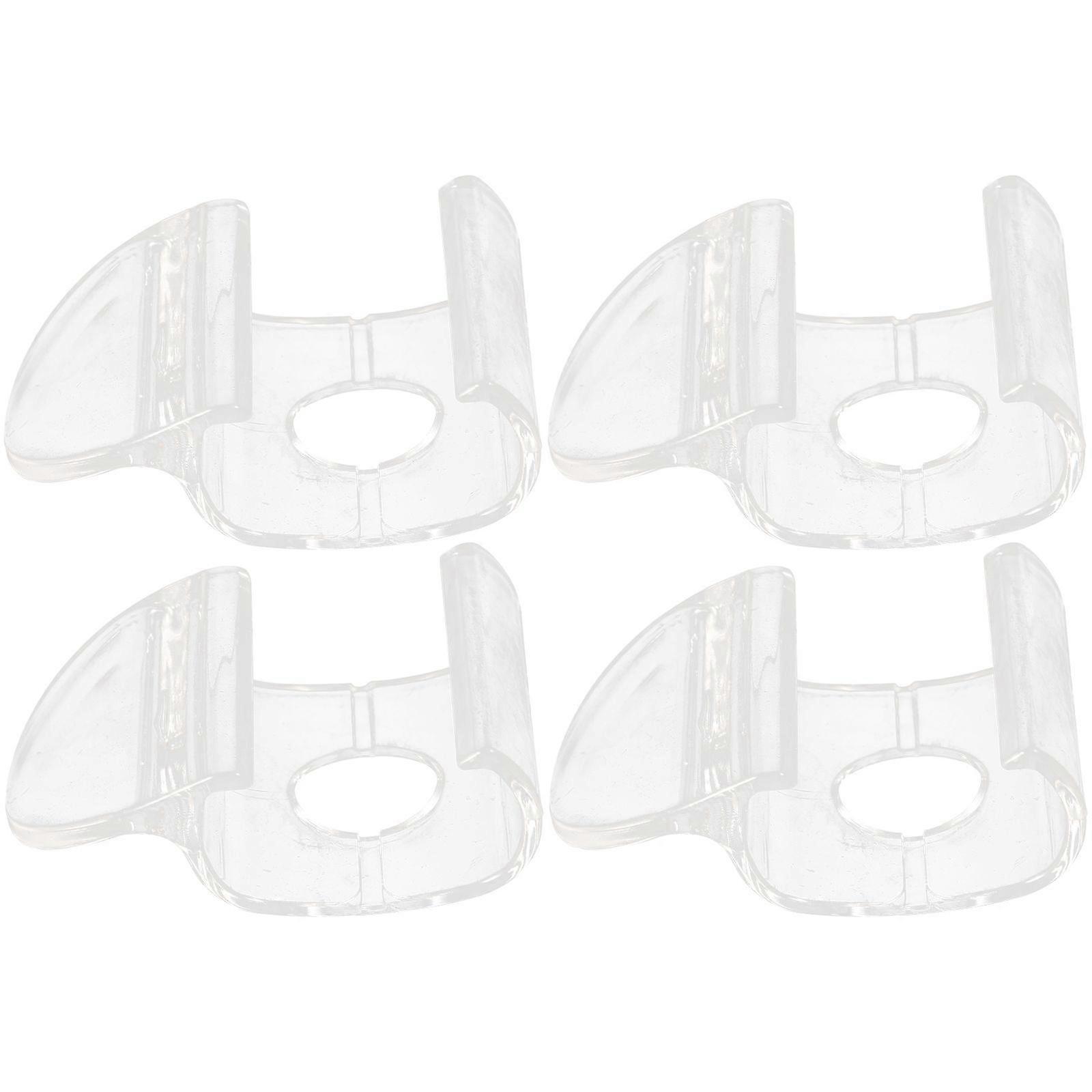 4pcs Cordless Shade Handles Roller Window Shades Pulls Transparent Blind Handles