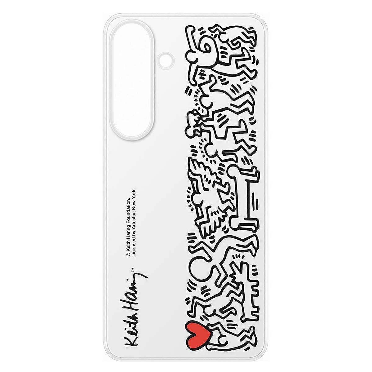 Flip NFC Case for Galaxy S25 Customizable Dynamic Screen Background, White