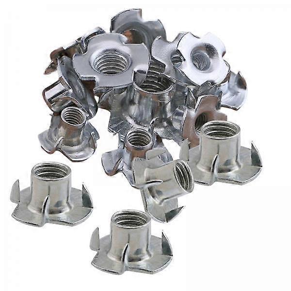 5-6pack 50Pcs Four Claw Nuts Nonslip Multipurpose for Woodworking Projects