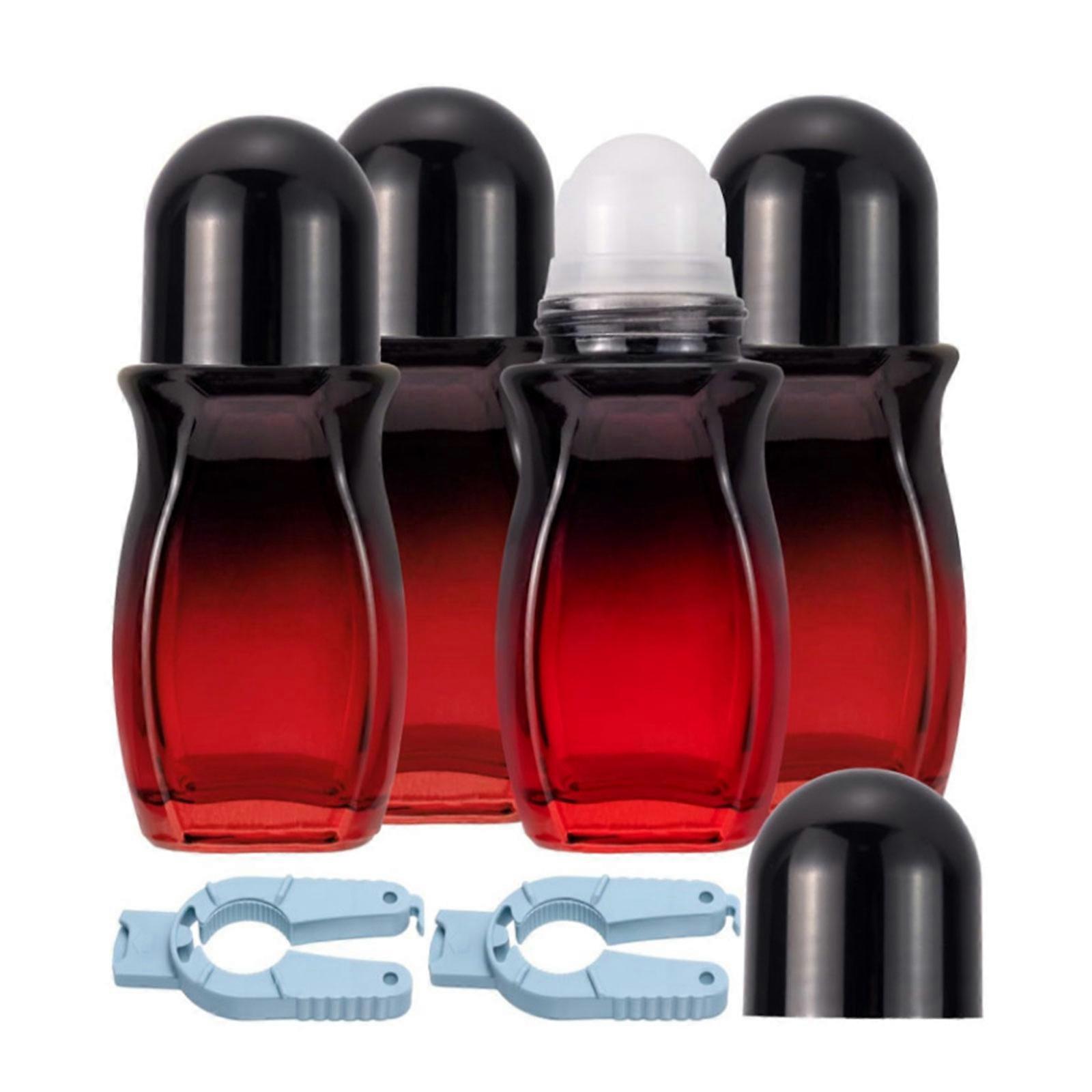 50ml Glass Roller Bottles With Gold Caps Roller Bottles with Opener For Essential Oils Perfumes Leak Proof Design