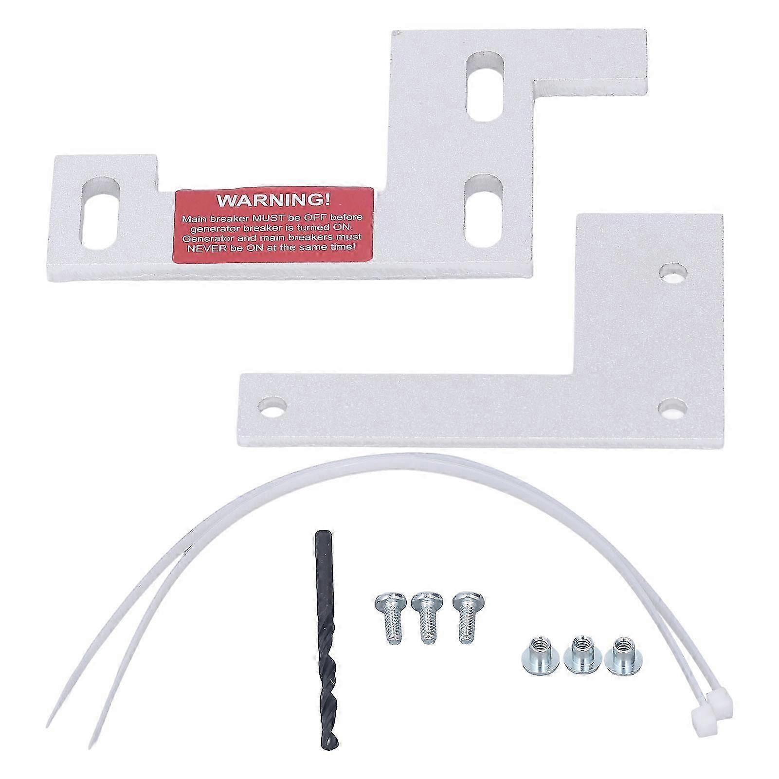 Generator Interlock Kit Aluminum Alloy Main and Generator Circuit Breaker Interlock Panel