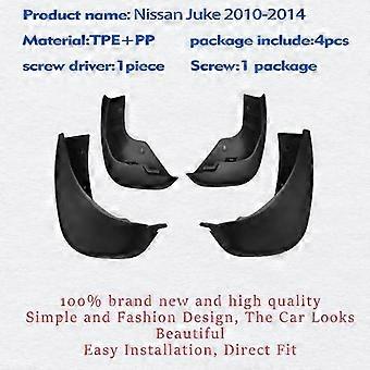 Frente Traseira 4pcs Adequado para Nissan Juke 2010-2014 Guarda-lamas Fender Mud Flap Guard Splash Mudflaps Acessórios do Carro Guarda-lamas