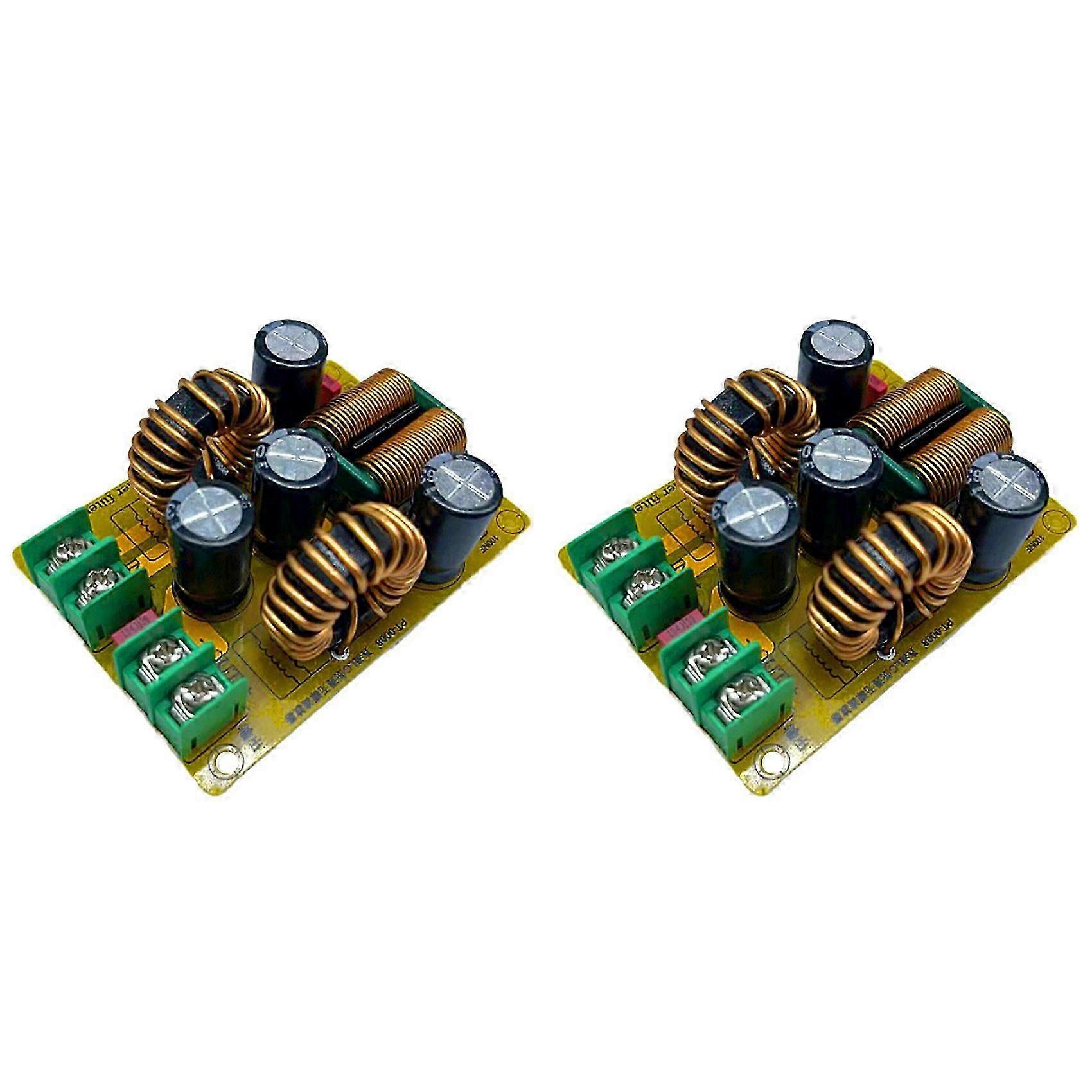 2X DC LC Low Pass Filter 20A EMI Eliminate Electromagnetic Interference Switching POWER EMC Car Aud