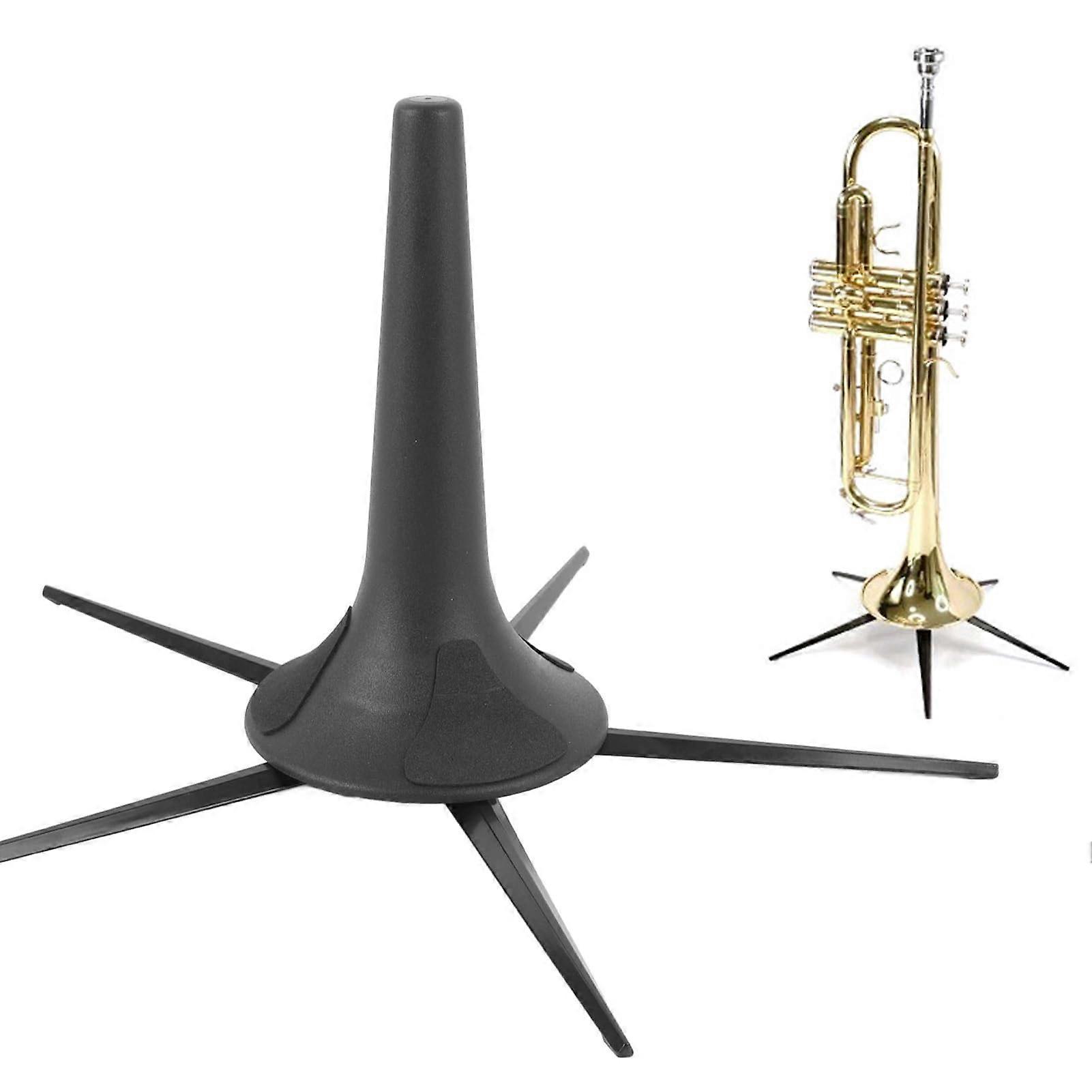 Trumpet Stand 5 Leg Foldable Detachable Portable Metal Holder for Trumpet and Flute, Adjustable Height, Lightweight Design
